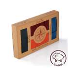 Coffret de 4 paires de Chaussettes Laine mérinos Bordeaux Orange Pétrole Vert foncé