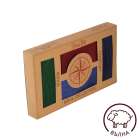 Coffret de 4 paires de Chaussettes Laine mérinos Bordeaux Denim Bleu foncé Vert foncé
