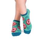Șosete scurte din Bambus cu Maci - Mentă
