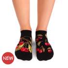Κοντές κάλτσες Arty Socks με Κεράσια - Μαύρο