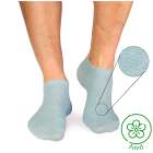 Κοντές λινές κάλτσες - γαλάζιο