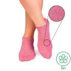 Socquettes Lin Rose cendré