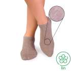 Socquettes Lin Gris