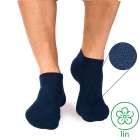 Socquettes Lin Bleu foncé