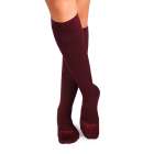 3/4 Компресивни чорапи от Мерсеризиран Памук - Бордо