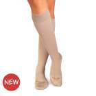 Mi-bas de compression Fil d'écosse - Beige