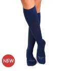 Mi-bas de compression Fil d'écosse - Bleu marine