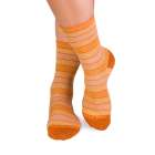 Chaussettes Coton pur Rayures Jaune