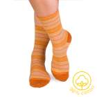 Chaussettes Coton pur Rayures Jaune