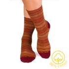 Chaussettes Coton pur Rayures Orange