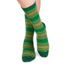 Chaussettes Coton pur Rayures Vert