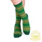 Chaussettes Coton pur Rayures Vert