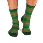 Chaussettes Coton pur Rayures Vert