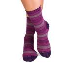Chaussettes Coton pur Rayures Rose