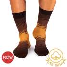 Чорапи с 98% Памук Щрихи - Кафяв