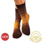 Чорапи с 98% Памук Щрихи - Кафяв