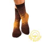 Șosete cu 98% Bumbac Tușe Artistice - Maro