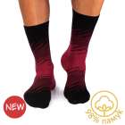 Чорапи с 98% Памук Щрихи - Бордо