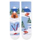 Arty Socks Коледни чорапи с Капибарата Георги - Син
