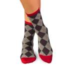 Κάλτσες μπαμπού με Ρόμβους - ανθρακί