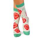 Κάλτσες μπαμπού με Παπαρούνες - εκρού