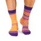 Șosete Fine din Bambus cu Dungi - Galben