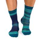 Șosete Fine din Bambus cu Dungi - Albastru închis