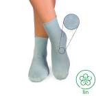 Chaussettes Courtes Lin Bleu clair
