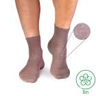 Chaussettes Courtes Lin Gris