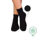 Chaussettes Courtes Lin Noir