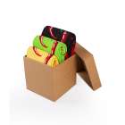 Coffret de 3 paires de Chaussettes Coton Piments rouges