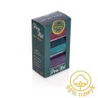 Кутия с 3 чифта чорапи с 98% Памук с Рингели - Лилав, Бордо, Тюркоаз