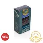 Кутия с 3 чифта чорапи с 98% Памук Щрихи - Петрол, Антрацит, Син