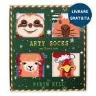 Cutie cu 4 perechi de șosete Arty Socks Animaluțe de Crăciun