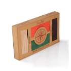 Cutie cu 4 perechi de șosete Groase din Lână - Bej, Portocaliu, Verde, Maro