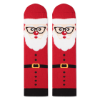 Șosete de Crăciun din Bambus cu Moș Crăciun - Roșu