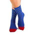 Șosete din Bambus cu Buline - Albastru