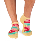 Къси Памучни чорапи с Четки - Жълт