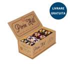 Cutie cu 4 perechi de șosete din Lână cu Fulgi de Zăpadă