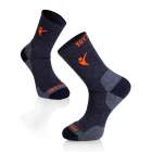 Șosete pentru Drumeție din Lână de Merinos - Denim-Gri