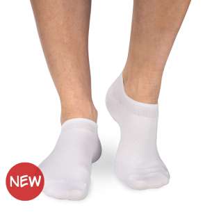 Κοντές κάλτσες από βαμβάκι Μερσεριζέ - Λευκό