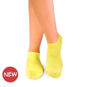 Κοντές κάλτσες από βαμβάκι Μερσεριζέ - Κίτρινο