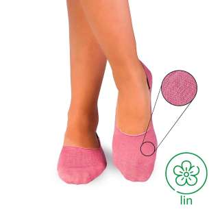 Socquettes Invisibles Lin Rose cendré