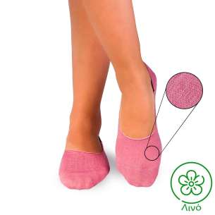 Αόρατες λινές κάλτσες - ροζ