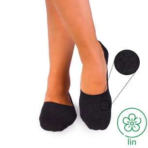 Socquettes Invisibles Lin Noir