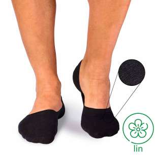 Socquettes Invisibles Lin Noir