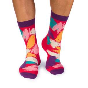 Памучни чорапи с Четки - Циклама