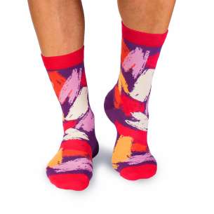 Памучни чорапи с Четки - Лилав