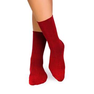 Dames diabetes sokken rood