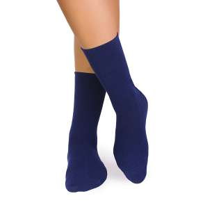 Dames diabetes sokken donkerblauw